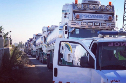 عبور قوافل كسر الحصار من سوريا إلى لبنان 
