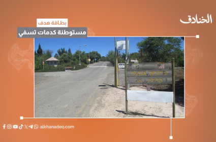 بطاقة هدف: مستوطنة كدمات تسفي