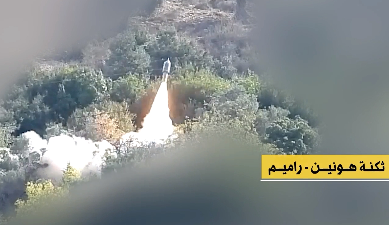 من فيديو الإعلام الحربي لعملية إطلاق الصصاروخ